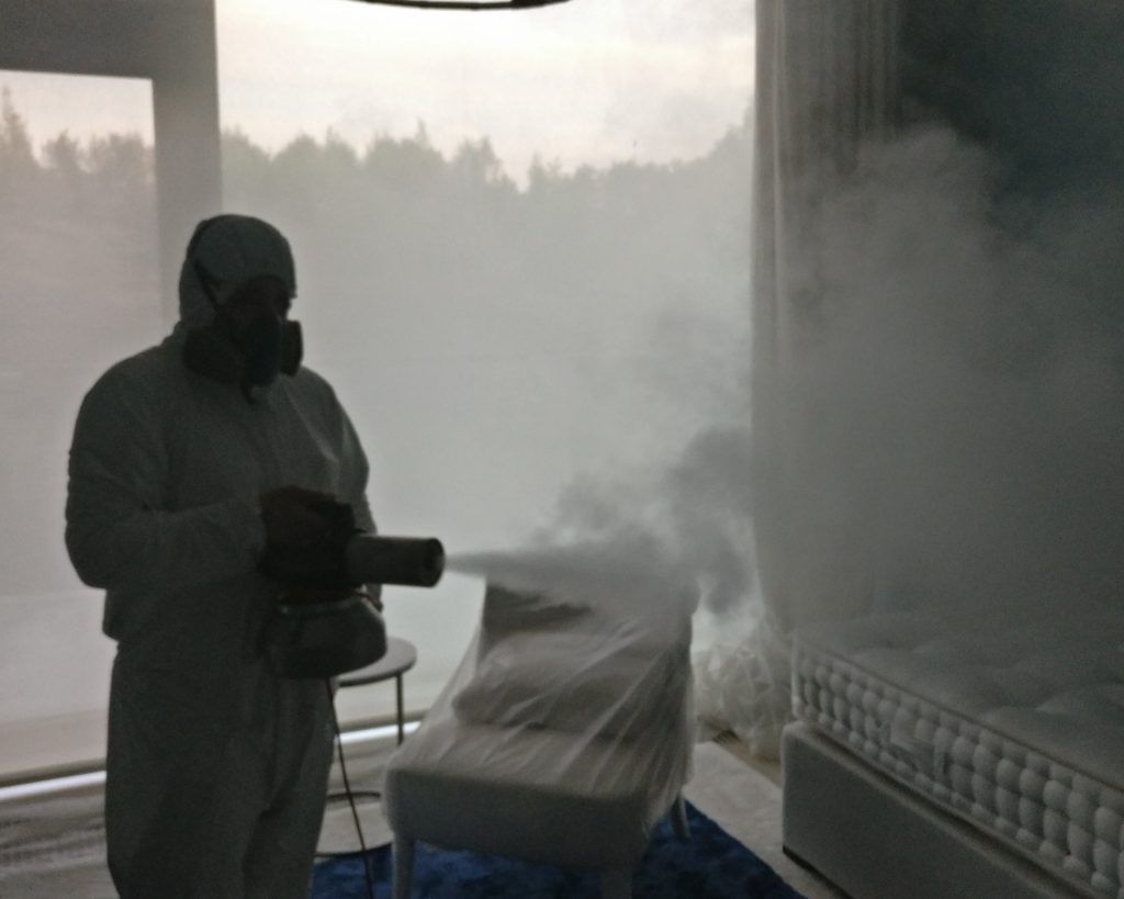 Сухой туман от запахов. Обработка сухим туманов в Астрахани. Цены